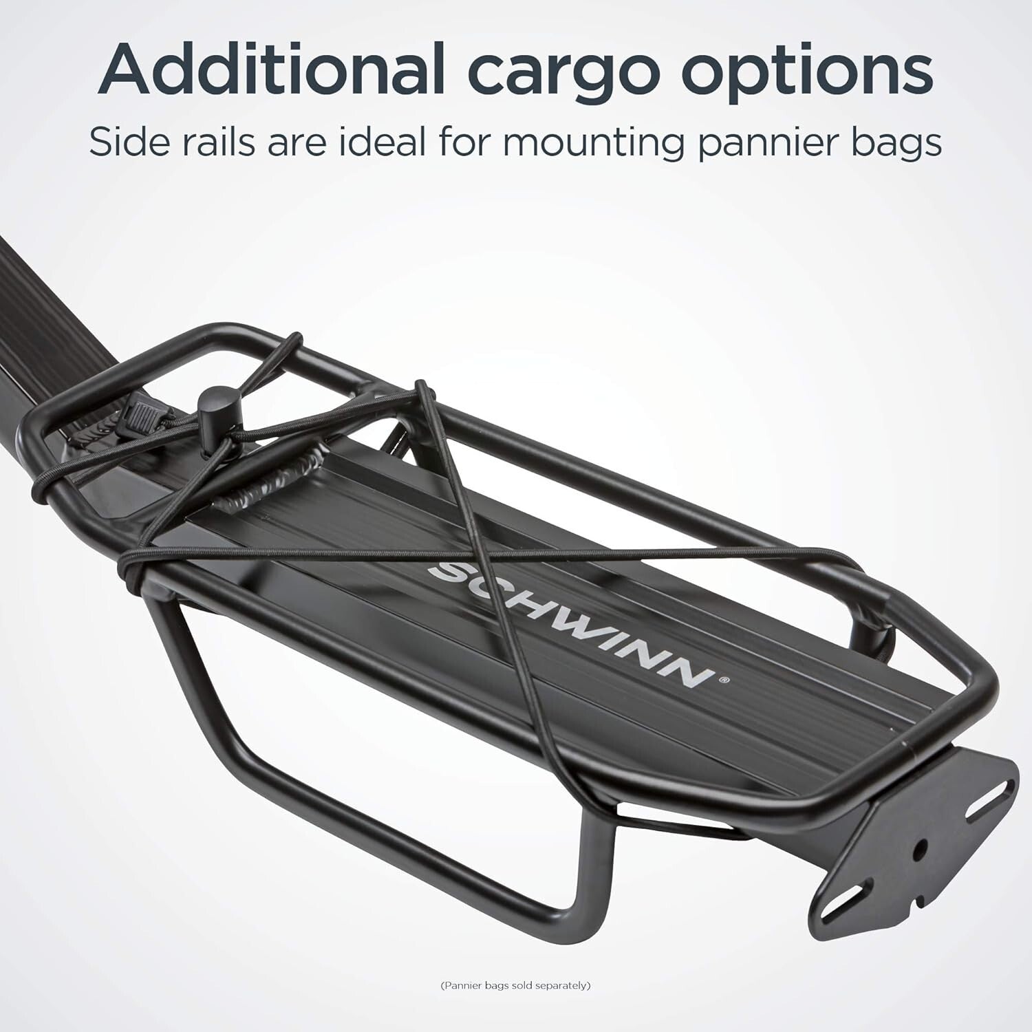 Lightweight Aluminum Rear Bike Rack, Holds Up to 26 lbs for Easy Cargo Transport
