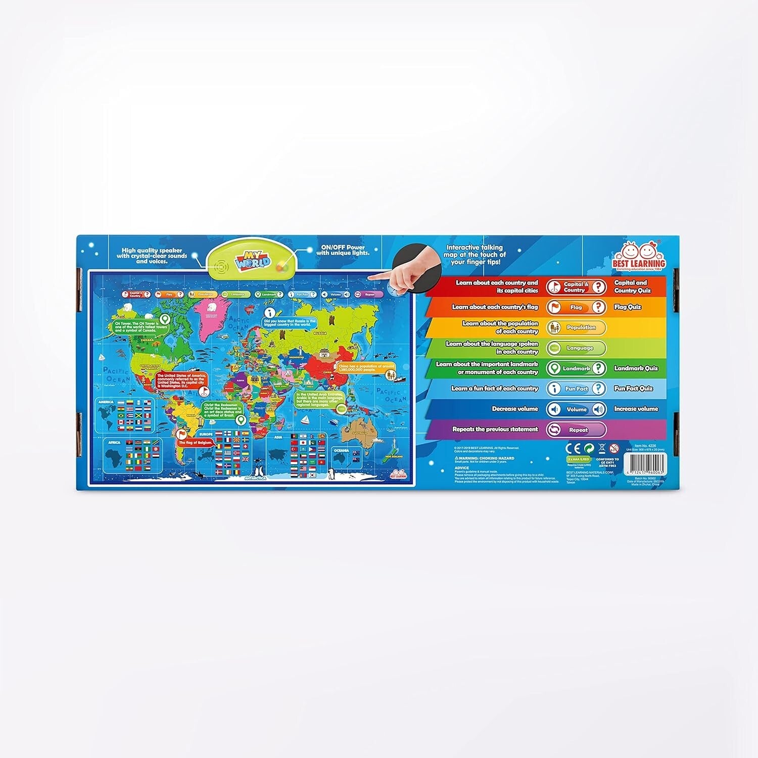 i-Poster My World: Educational Interactive Map for Ages 5-12 | Gift of Learning