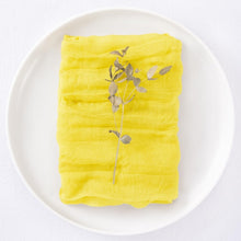 Load image into Gallery viewer, Premium 50-Piece Lemon Yellow Cheesecloth Napkin Set - 21'' for Any Celebration