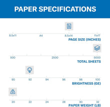 Load image into Gallery viewer, Versatile 8.5 x 14 Legal Copy Paper - 20 lb, 5000 Sheets - Ideal for Offices