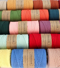 Load image into Gallery viewer, 4 Skeins of Apricot 3mm Braided Cotton Macrame Cord for Creative Crafts