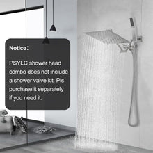 Load image into Gallery viewer, 12-Inch Brushed Nickel High Pressure Dual Rain Shower Head with Handheld Option