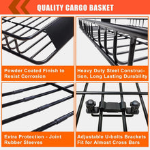Load image into Gallery viewer, Heavy-Duty Roof Rack Carrier 65” x 39” with Cargo Net &amp; 200 lbs Load Capacity