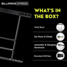 Load image into Gallery viewer, Sleek Wall-Mount Cue Rack with Enhanced Protection &amp; Chic Design for Men Caves