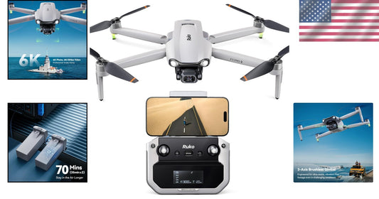 Elite F11PRO 2 Drone: 6K Image Quality & Night Mode for Stunning Photos