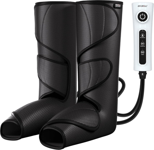 Portable Leg & Foot Massager for Improved Circulation, Swelling Relief & Gifting