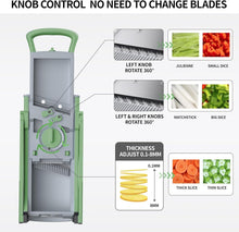 Load image into Gallery viewer, Durable Stainless Steel Mandoline Slicer - Safe Vegetable Chopper for Home Use