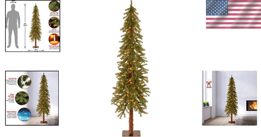 Full Bodied 6ft Artificial Christmas Tree with Realistic Branches and Lights