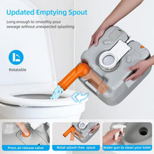 Load image into Gallery viewer, Convenient Portable Camping Porta Potty - 441 lbs Capacity with Cleaning Sprayer