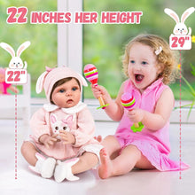 Load image into Gallery viewer, Realistic Newborn Baby Girl Doll with Accessories - Perfect Gift for Kids 3+