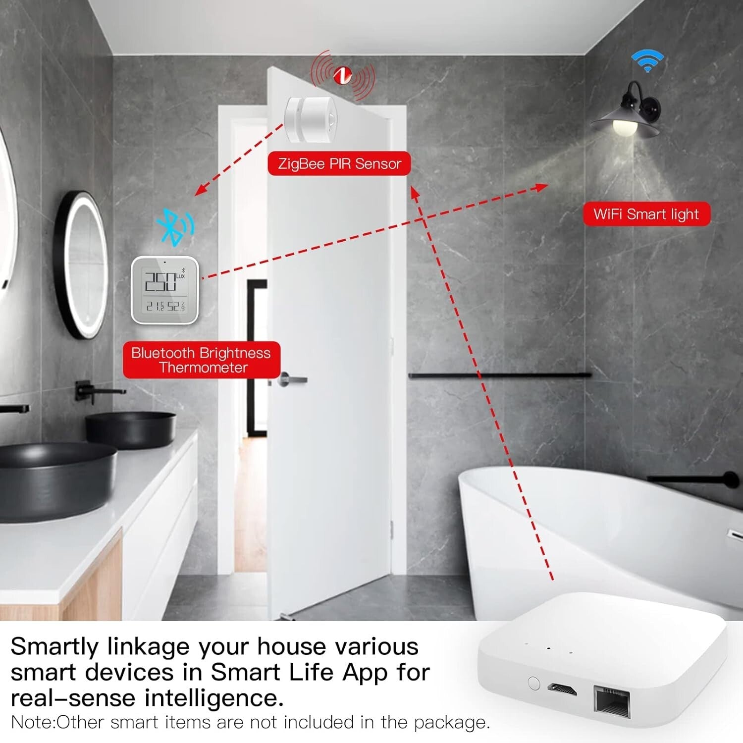Compact ZigBee 3.0 & Bluetooth Smart Hub with Alarm Features for Home Automation