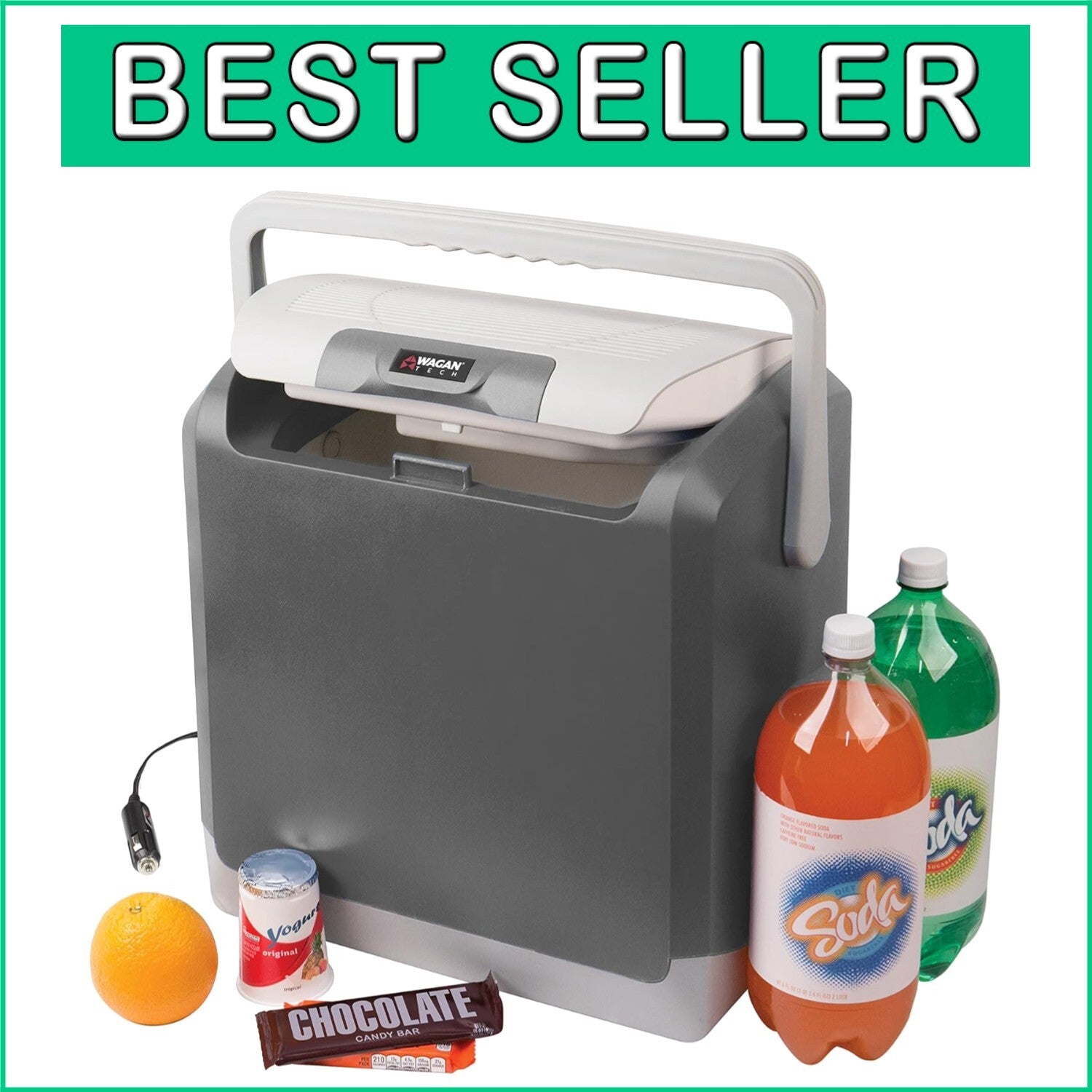 2-in-1 Portable Thermoelectric Cooler/Warmer – 24L for Ultimate Travel Comfort