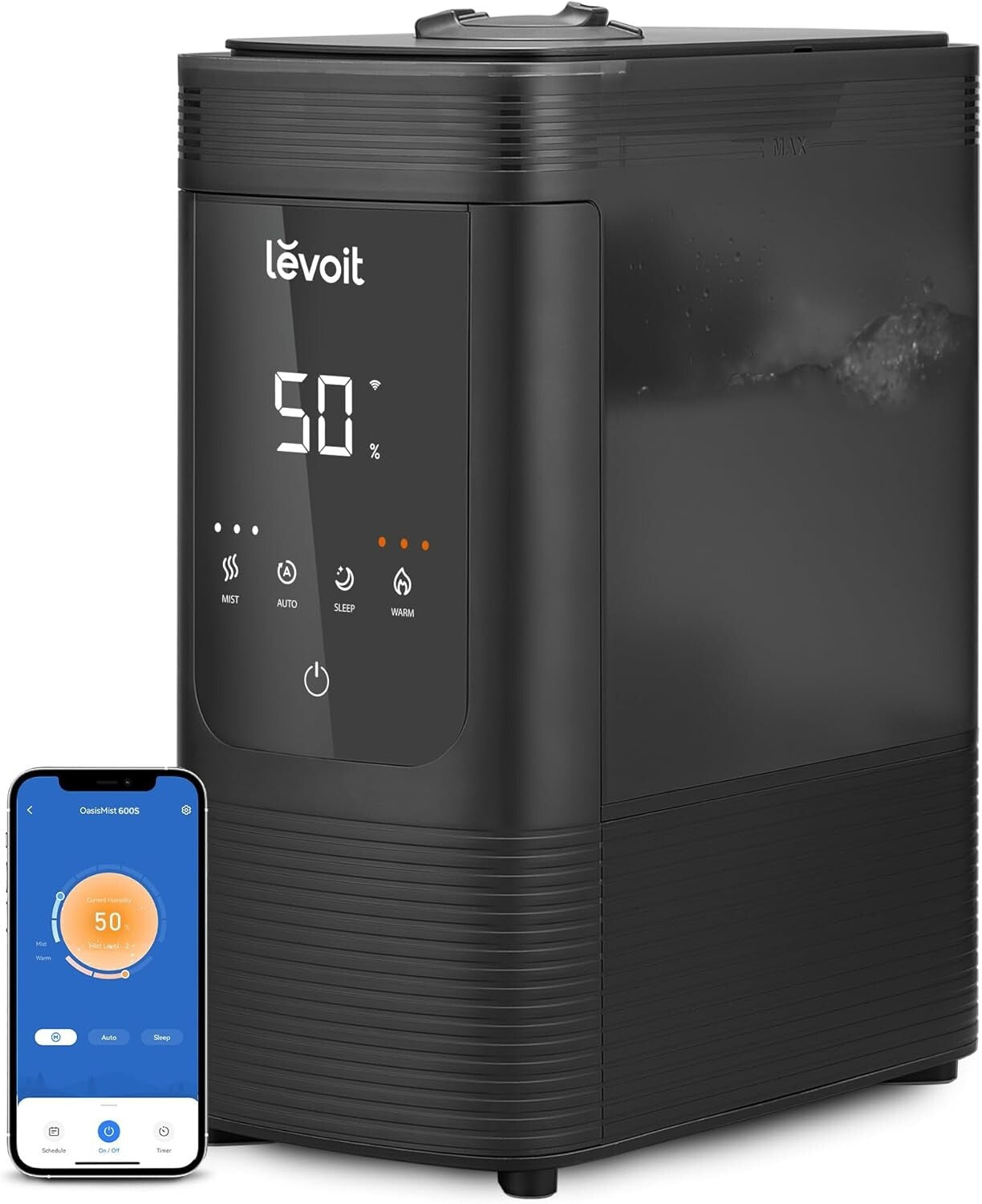 Premium 6L Smart Humidifier with Remote Control: Warm & Cool Mist for Home