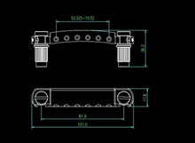Load image into Gallery viewer, Tune-O-Matic Tailpiece &amp; Saddle Bridge Combo for LP/SG Electric Guitars - Relic