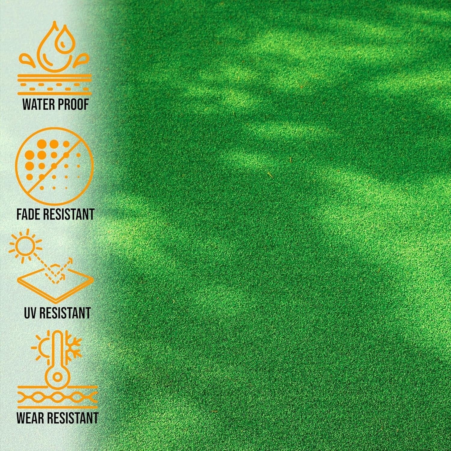 Durable 2'7" x 24' Artificial Grass Runner - Stylish and Functional Outdoor Rug