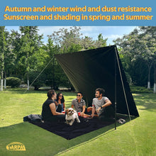 Load image into Gallery viewer, Durable 16x18 Feet Black Tarpaulin for Ultimate UV &amp; Snow Protection Outdoors