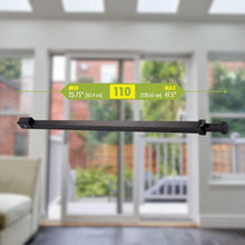 Load image into Gallery viewer, Premium Sliding Door Security Bar - 25.75 to 47.5 Inches, Black Locking System