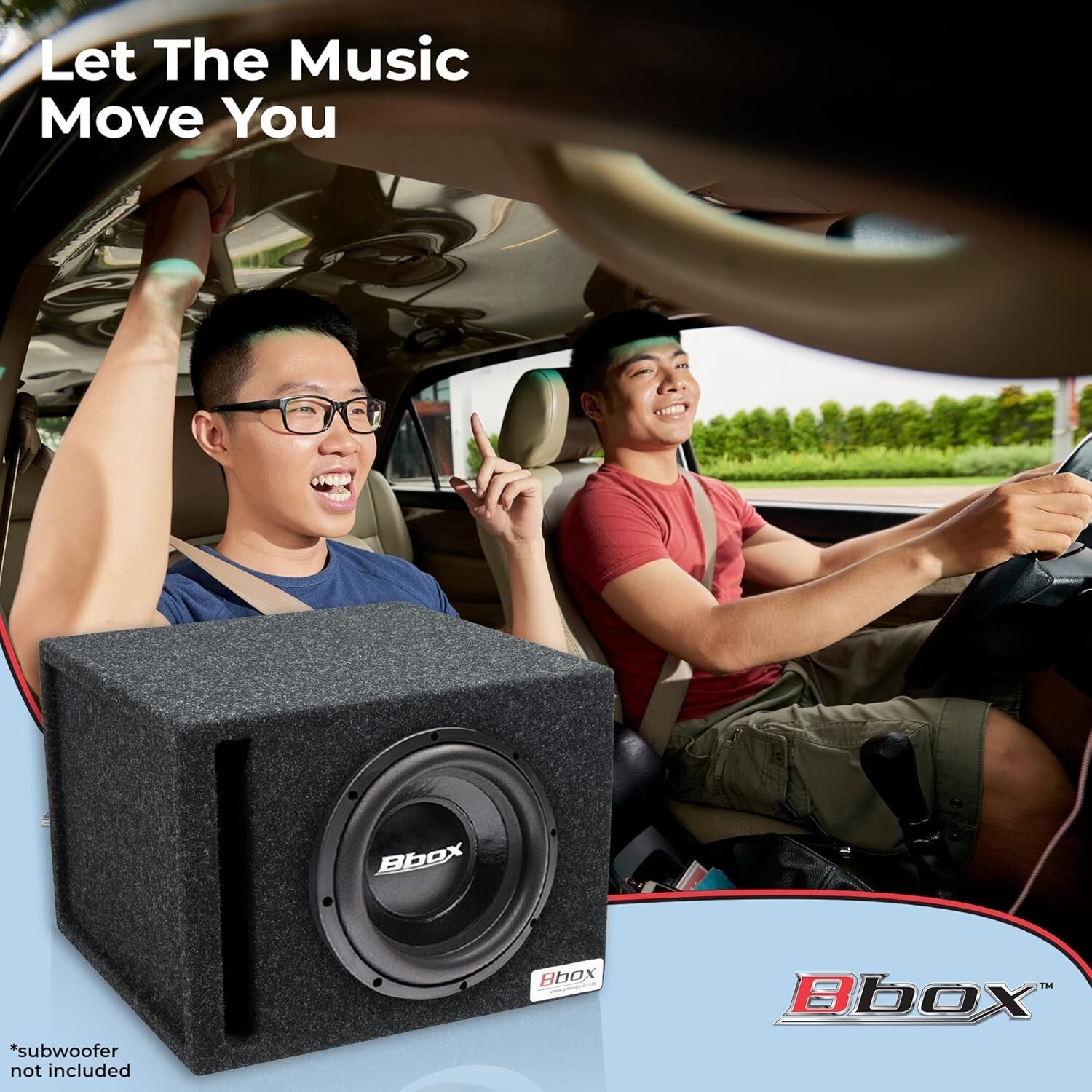 10-Inch Car Subwoofer Box - Airtight Enclosure with Bass Boost for Optimum Sound