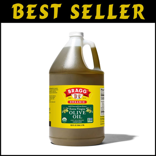 Premium Organic Extra Virgin Olive Oil - Heart Healthy, 128 Fl. Oz from Greece