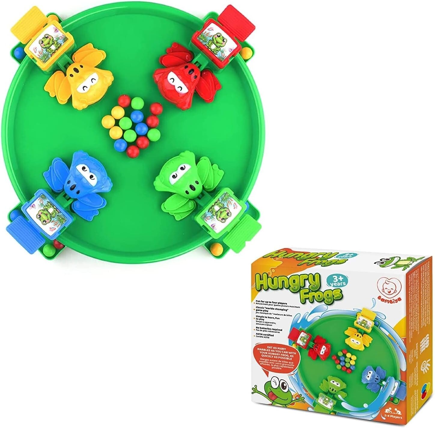 ASTM Certified Hungry Frogs Board Game - A Fun Challenge for Kids and Families