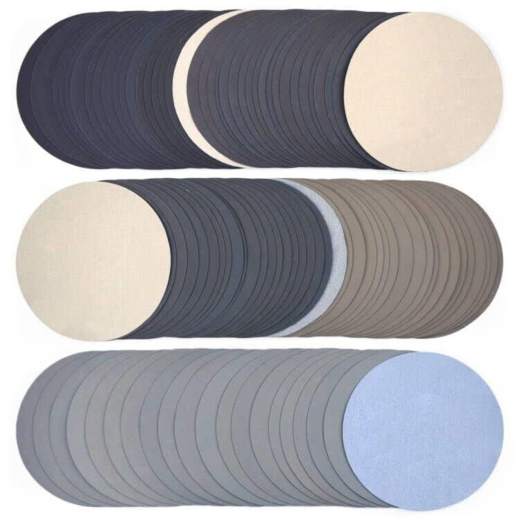 Efficient 100 Pack of 6" Assorted Sanding Discs for Ultimate Surface Finishing
