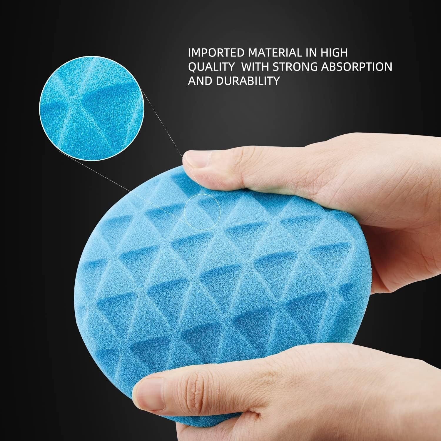 10pcs 7-Inch Polishing Pads Kit - Professional Car Foam Buffing Sponge Set