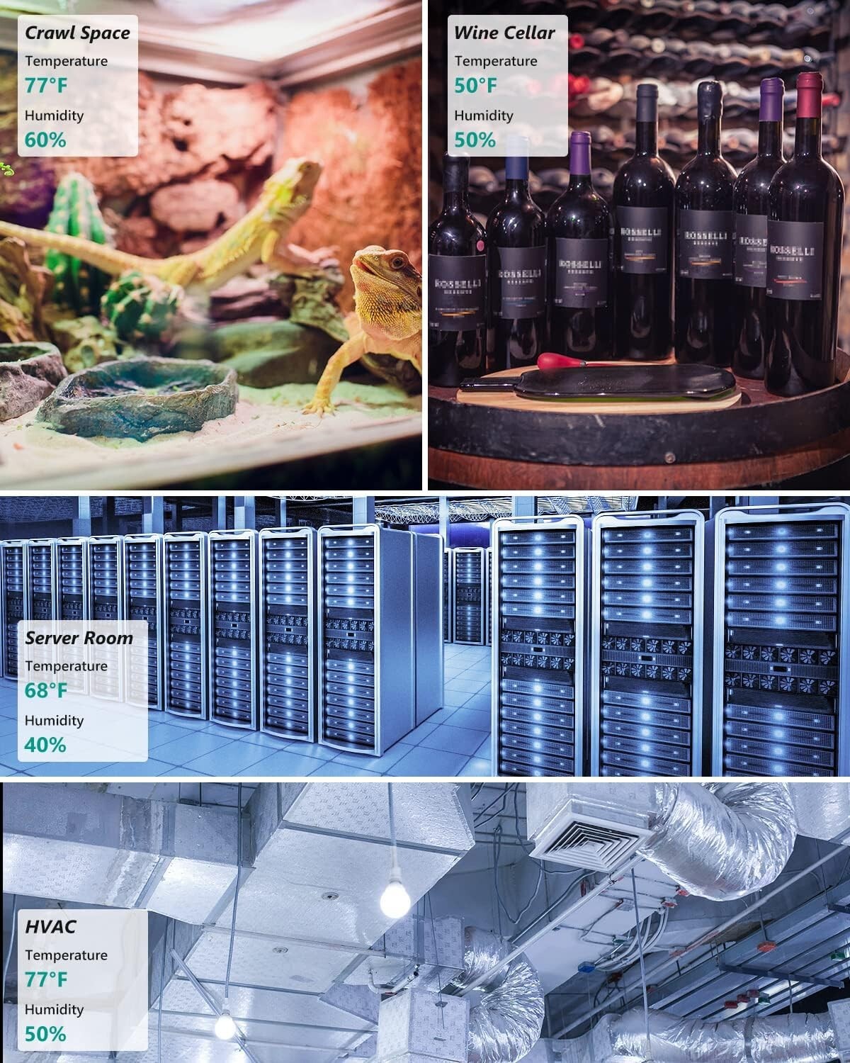 Compact WiFi Room Thermometer with Long Battery Life & Detailed Climate Tracking