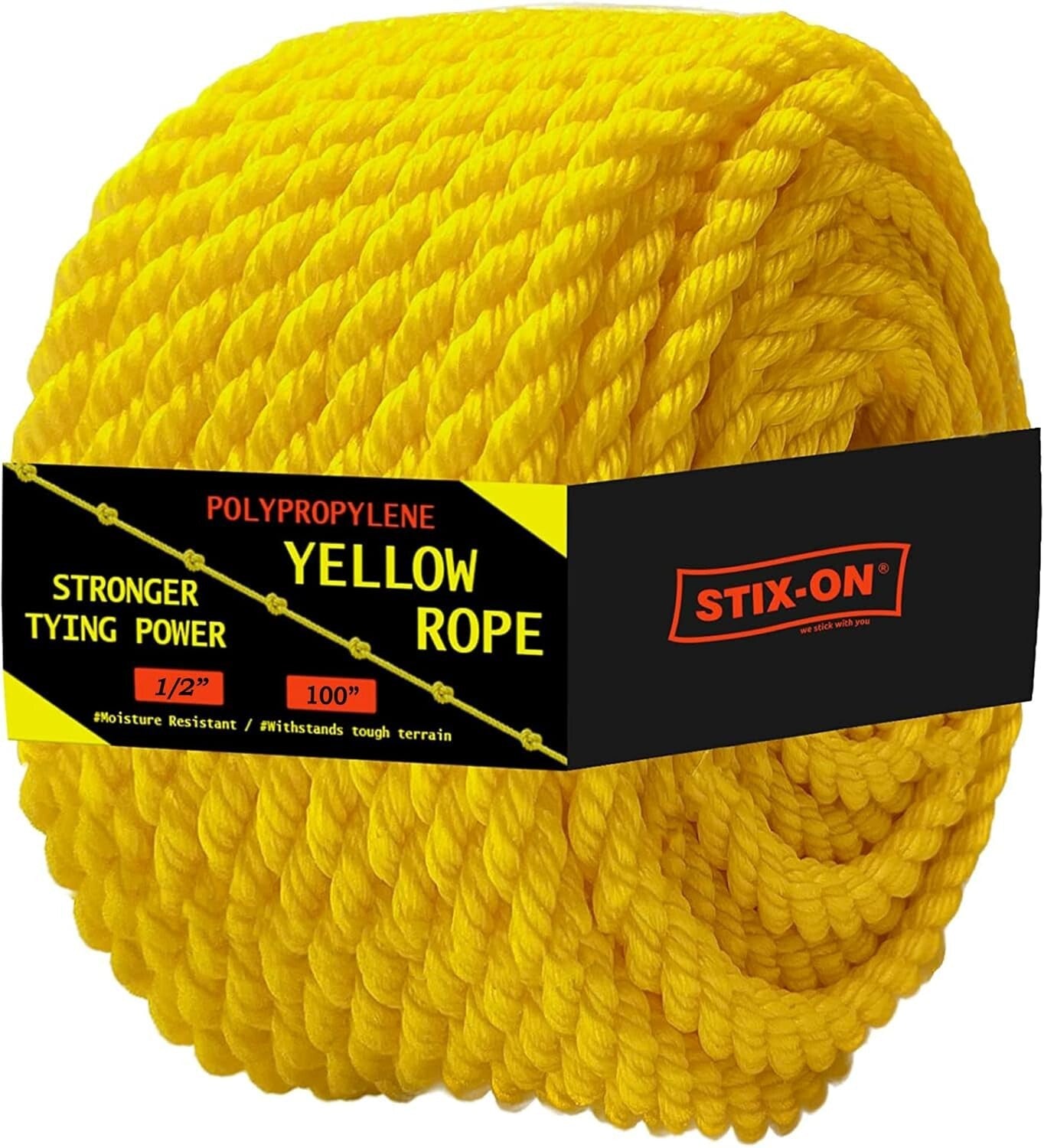 1/2 Inch Twisted Nautical Rope - 3780 Lbs Strength, Oil Resistant & Versatile