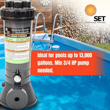 Load image into Gallery viewer, Pool Chlorine Dispenser with Installation Kit: 4.2 lbs Capacity for Clean Water