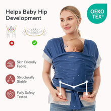 Load image into Gallery viewer, Versatile Baby Wrap Carrier - Ergonomic Sling for Newborns to Toddlers (8-35 ...