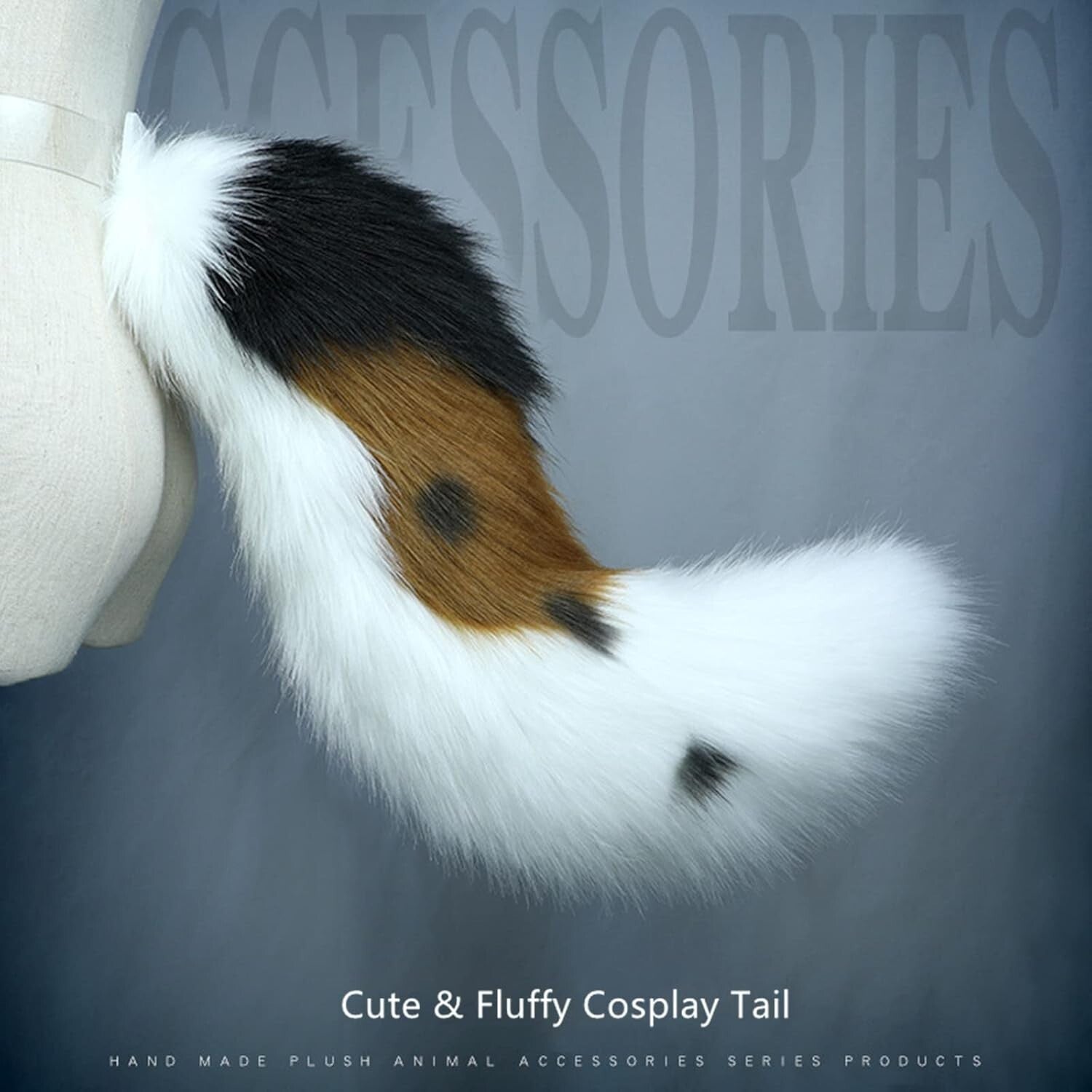 Lightweight Animal Ears and Tail Costume Accessory - Perfect for Halloween Fun
