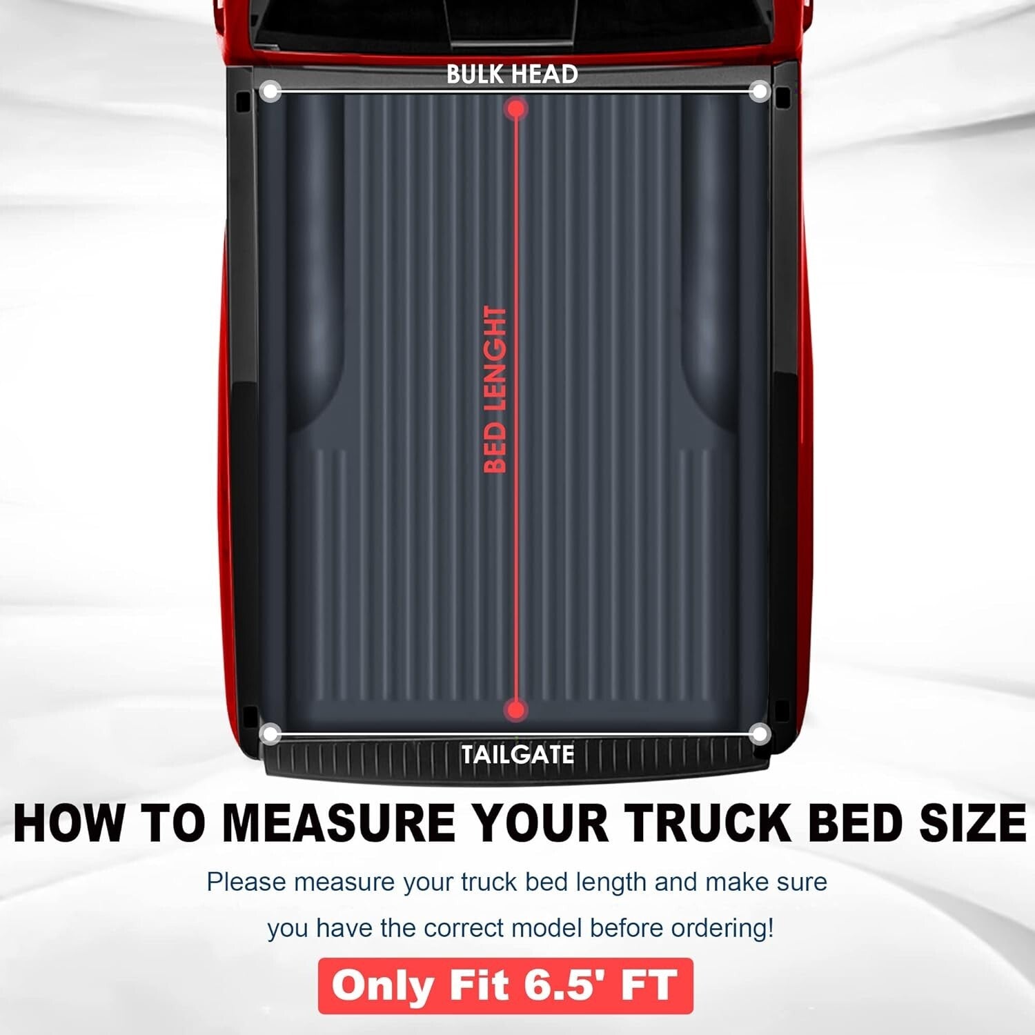 Custom Fit Soft Truck Tonneau Cover for 1988-2006 Silverado/GMC 6.5 FT Fleetside