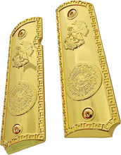 Load image into Gallery viewer, Luxury Gold-Plated 1911 Grips for Colt, Rock Island &amp; More - Ambidextrous Design