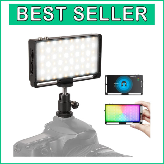 Portable 3000K-6500K LED Video Light with 6 Effects - Ideal for DSLR & Mobile