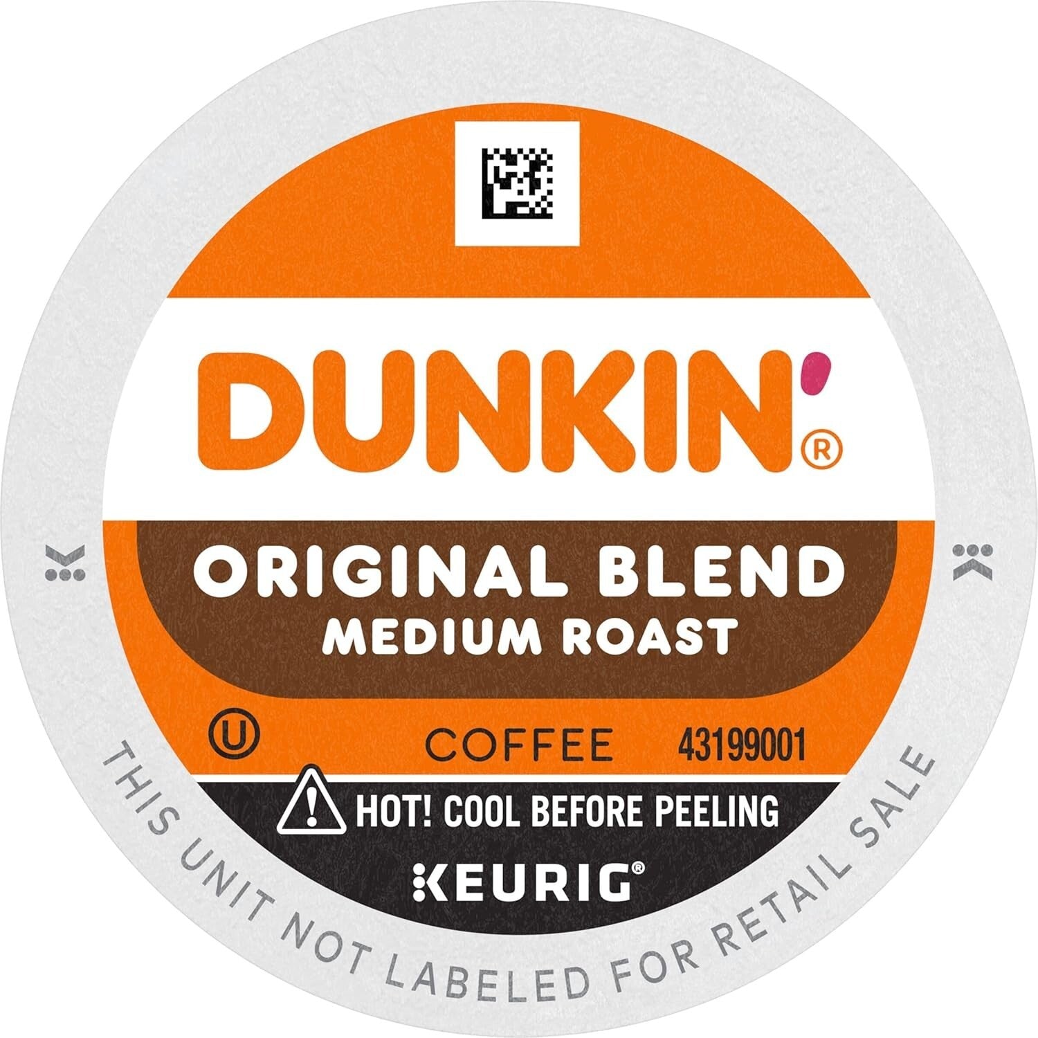 128 Dunkin Donuts Original Blend Medium Roast K-Cup Pods - Coffee Convenience