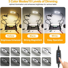 Load image into Gallery viewer, All-in-One Soldering Work Station with Adjustable Arms and 5X Magnification