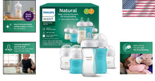 Load image into Gallery viewer, Philips Premium Glass Baby Bottles Gift Set with Natural Flow Nipples &amp; Sleeves