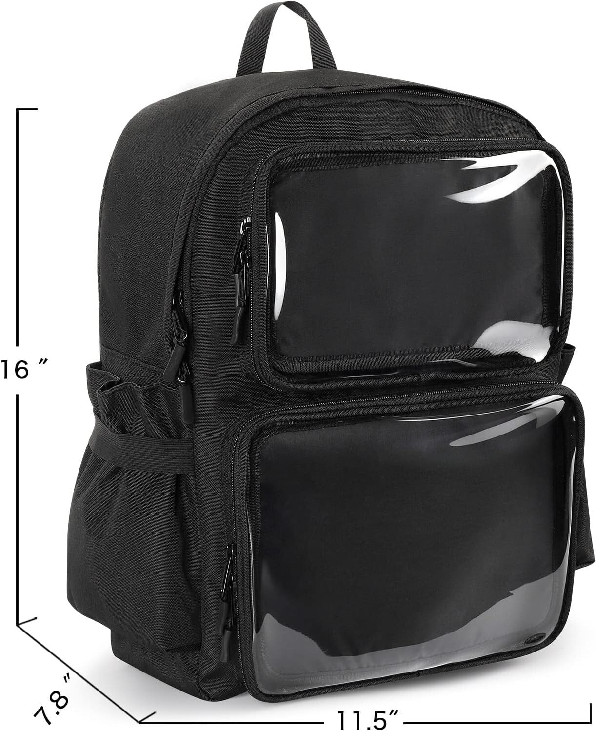 Fashionable Ita Bag Backpack with Clear Pin Insert - Ideal for Comic Con & More