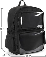 Load image into Gallery viewer, Fashionable Ita Bag Backpack with Clear Pin Insert - Ideal for Comic Con &amp; More