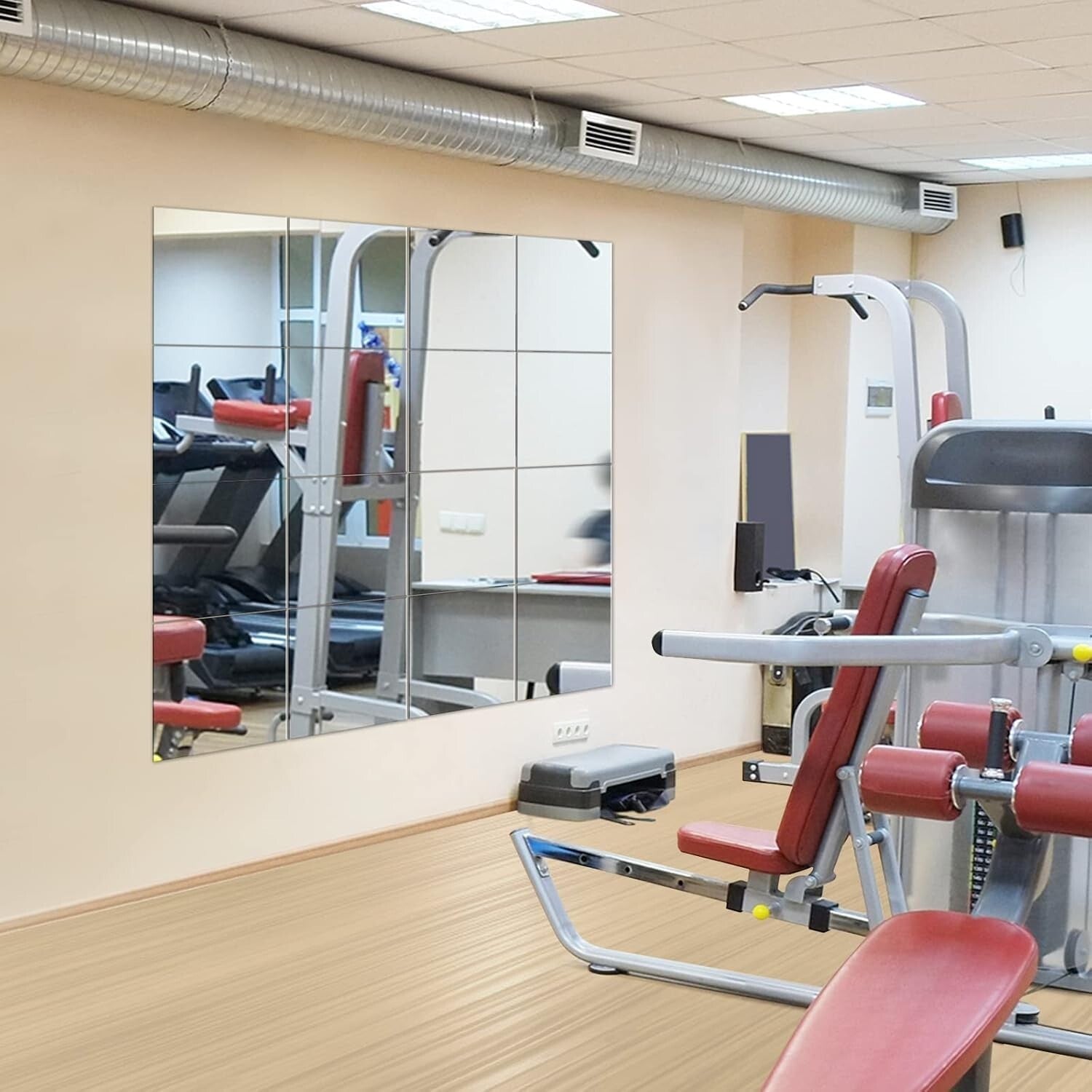 Full Body 16-Pack Frameless Mirrors - Perfect for Home Gyms and Craft Decor