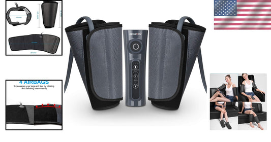 Air Compression Leg Massager for Circulation - Relief for RLS and Edema