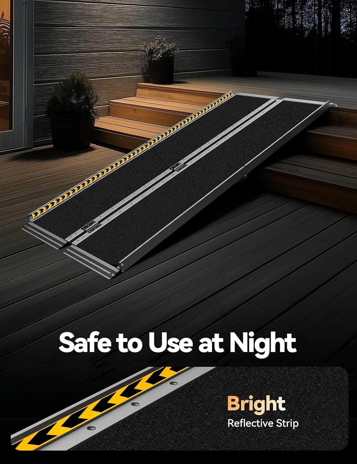 Heavy-Duty 6FT Folding Ramp for Wheelchairs - Ultimate Accessibility Solution