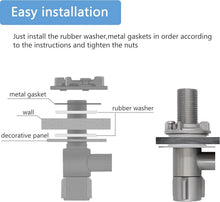 Load image into Gallery viewer, Compact All-Metal 4” RV Shower Valve with Easy-Turn Control for Temperature