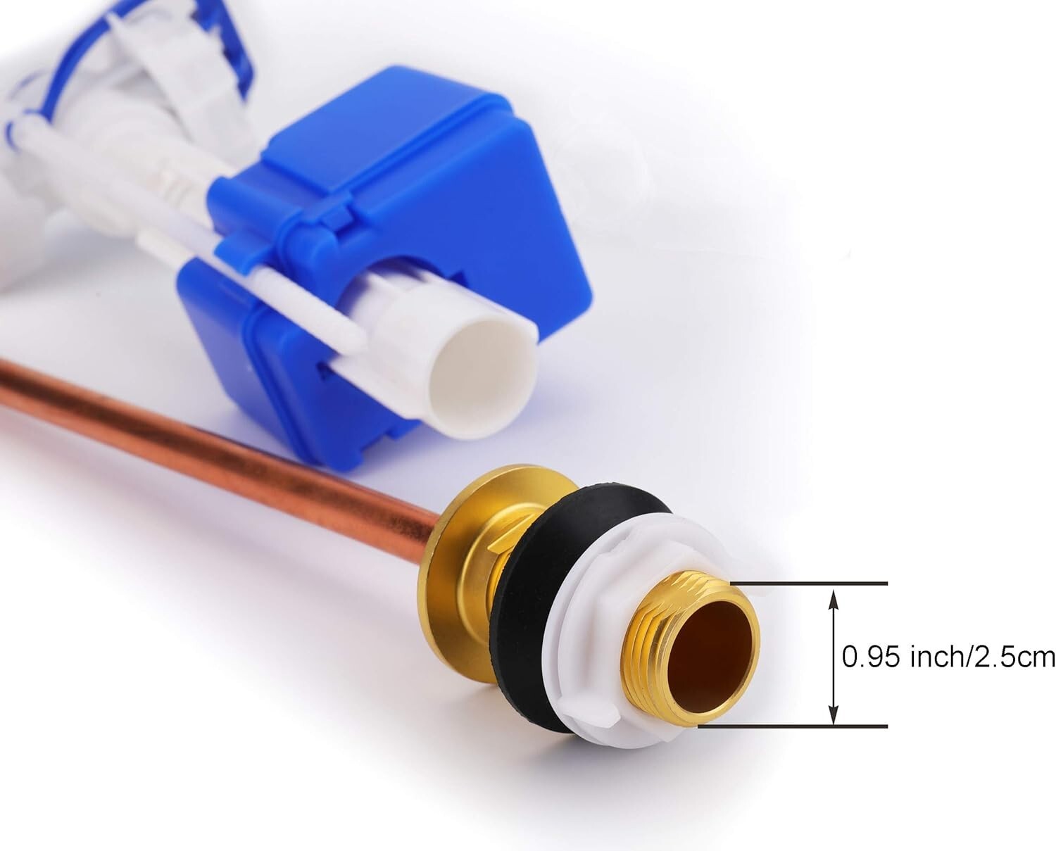 Eco-Friendly Silent Fill Valve Assembly - Compatible with Multiple Toilet Models