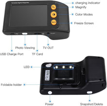 Load image into Gallery viewer, Ergonomic Handheld Digital Magnifier with Foldable Handle &amp; Snapshot Function