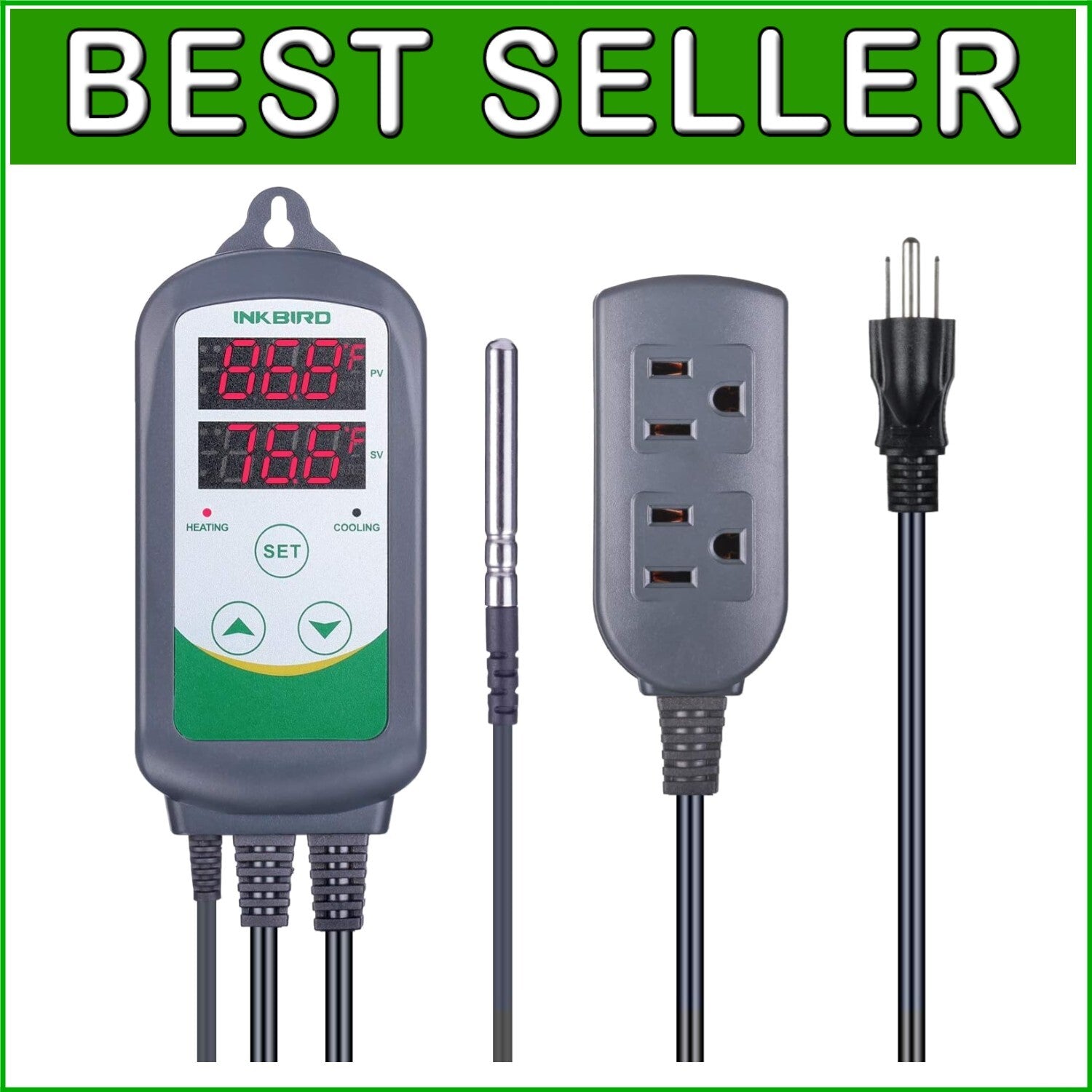 110V Temperature Controller with Wi-Fi for Versatile Heating and Cooling Needs