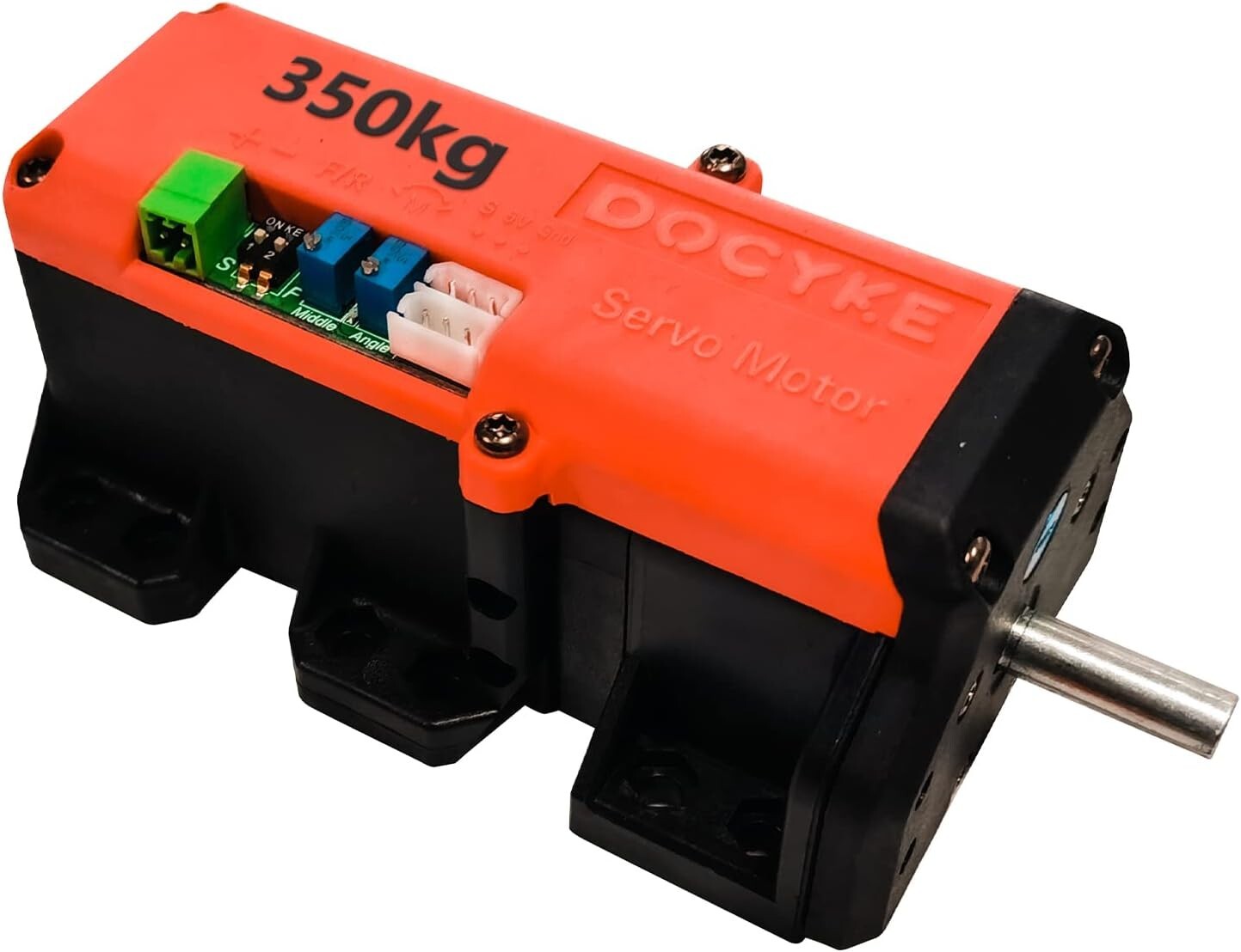 High Torque 350kg RC Servo - 2-in-1 Motor & Servo, 360° Precision Control