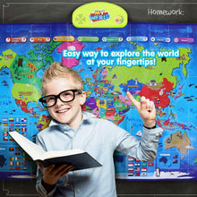 Load image into Gallery viewer, i-Poster My World: Educational Interactive Map for Ages 5-12 | Gift of Learning