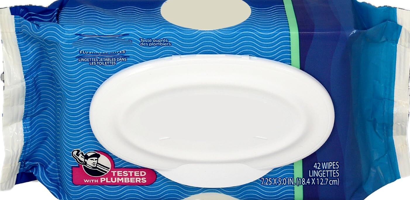 Cottonelle Flushable Wipes – 840 Biodegradable Wipes in 20 Resealable Packs