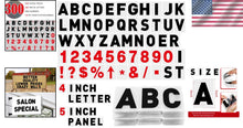 Load image into Gallery viewer, Acrylic Changeable Sign Letters - 300 Pcs for Easy Message Creation - 4'' &amp; 5''
